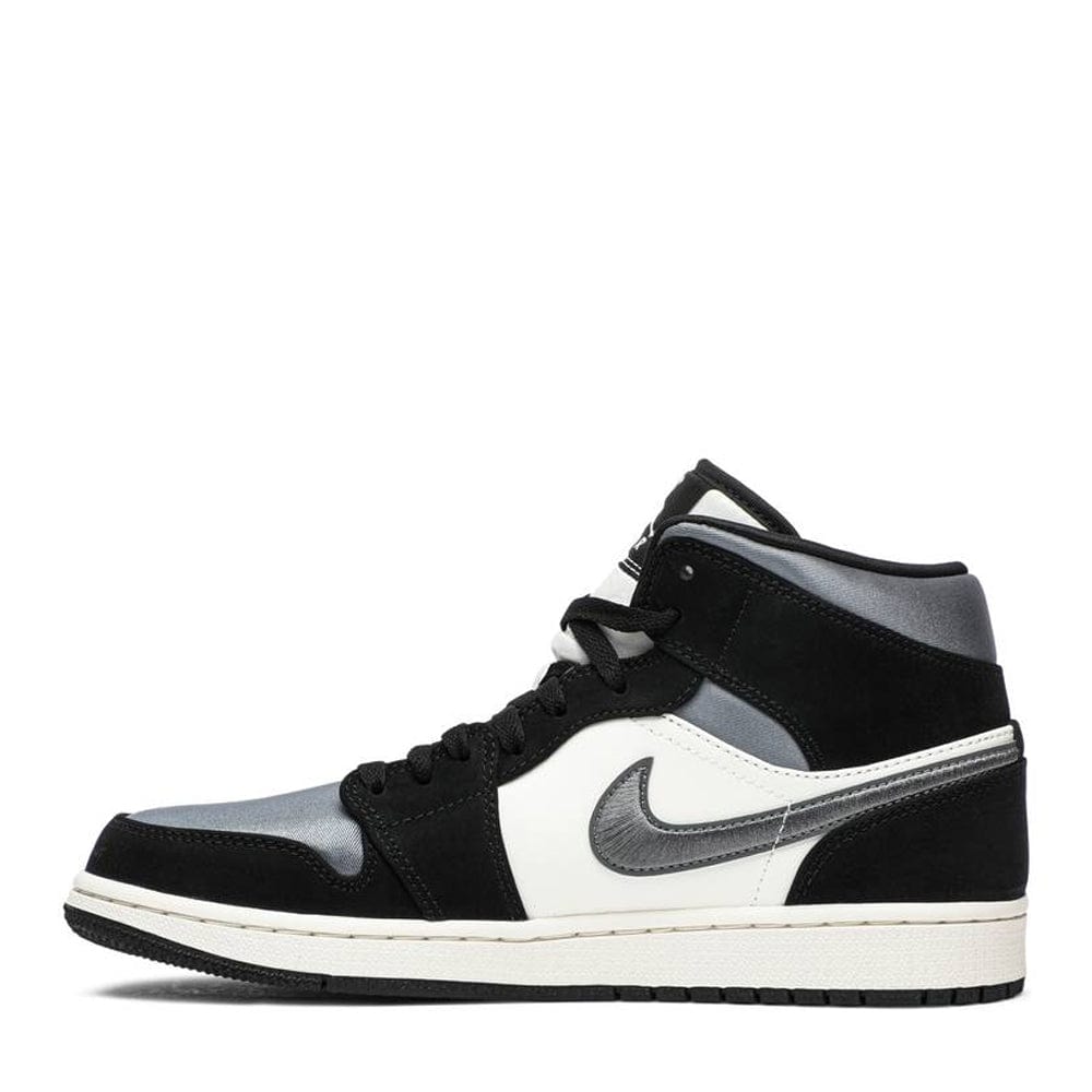 NIKE AIR JORDAN1 MID SE SATIN GREY TOE -