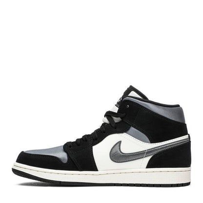 NIKE AIR JORDAN1 MID SE SATIN GREY TOE -