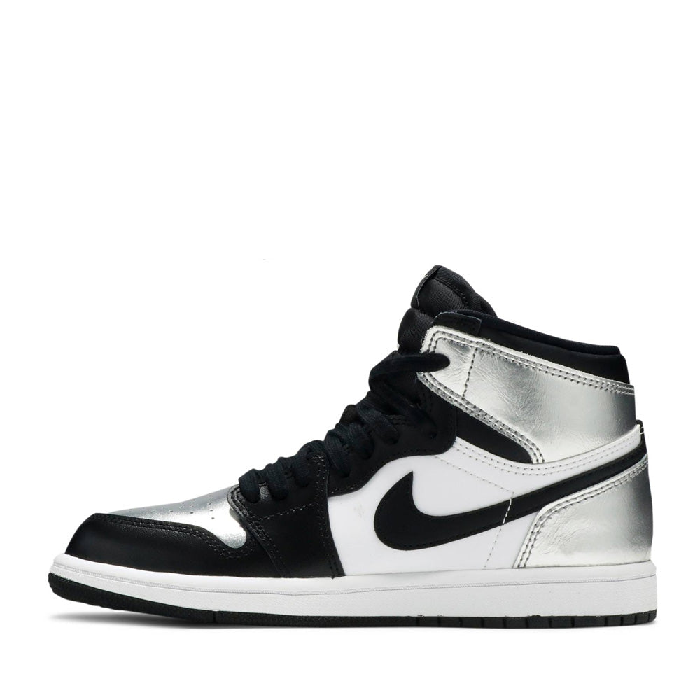 NIKE AIR JORDAN1 HIGH SILVER TOE PRESCHOOL -