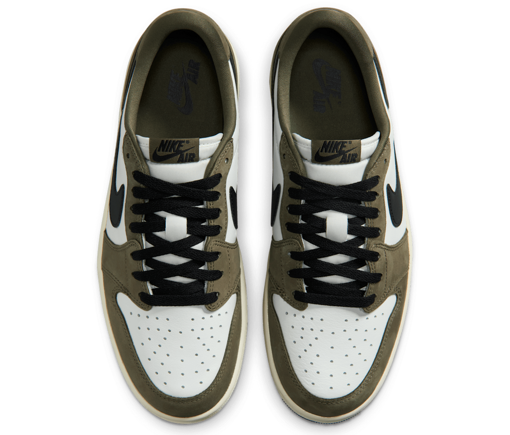 Jordan 1 Retro Low Medium Olive Summit White Sail Black