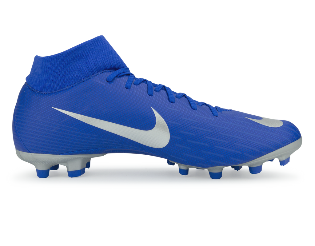 Nike Men's Mercurial Superfly 6 Academy FG Racer Blue/Metallic Silver